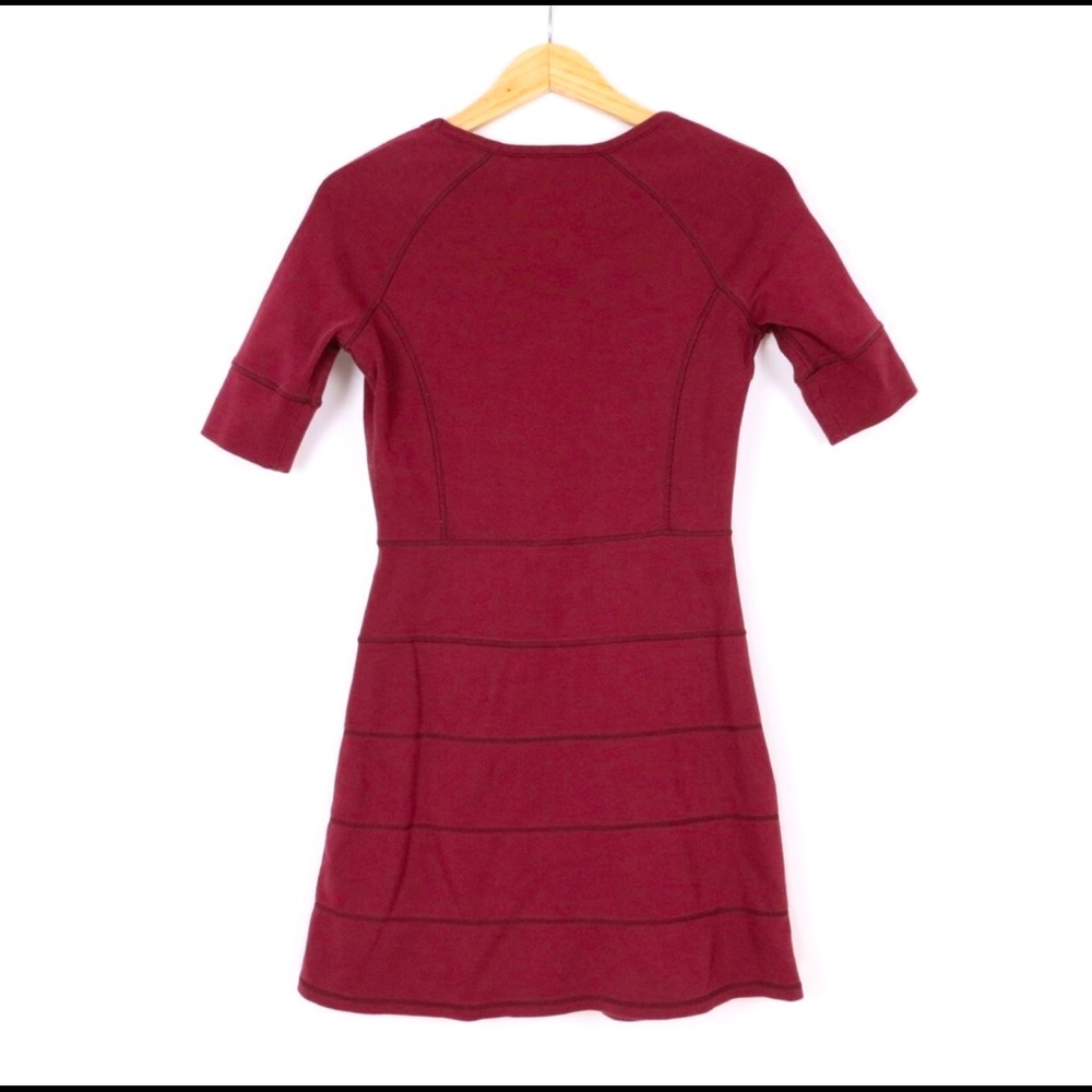 Athleta Strata Zipper Mini Knit Dress